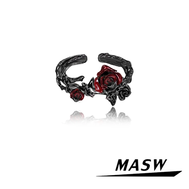 MASW Original Design Hot Cool Style Black Red Flower Rings For Women Girl Gift 2025 Trend New Fashion Accessories
MASW Original Design Hot Cool Style Black Red Flower Rings For Women Girl Gift 2025 Trend New Fashion Accessories