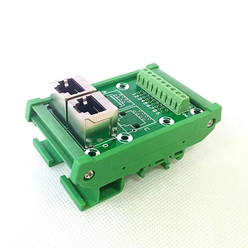 Модуль RJ45 для монтажа на DIN-рейку, 2-сторонняя коммутационная плата RJ45 8P8C Jack, клеммная колодка, разъем.
Модуль RJ45 для монтажа на DIN-рейку, 2-сторонняя коммутационная плата RJ45 8P8C Jack, клеммная колодка, разъем.