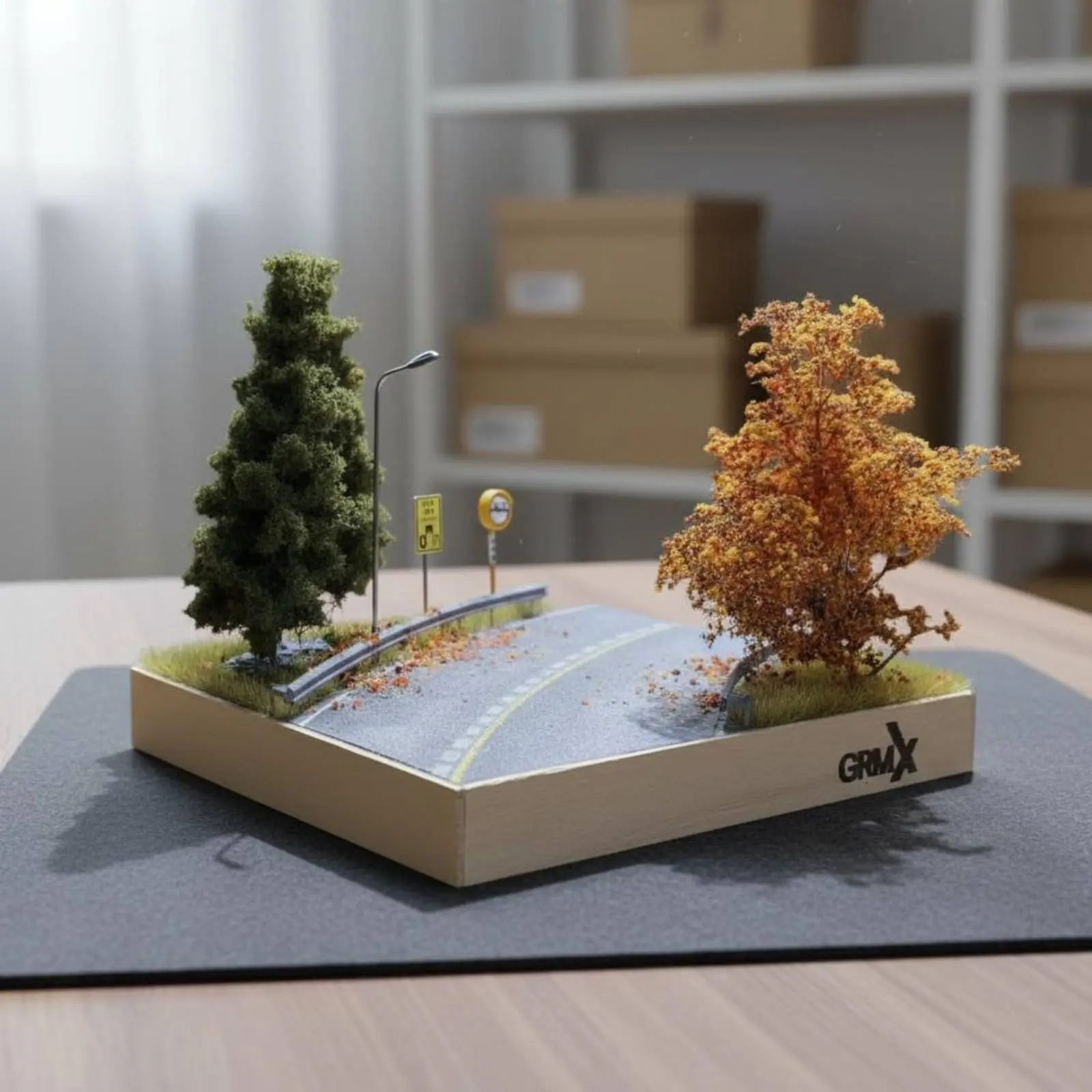 1:64 Scale Autumn Street Scene Handmade Model Car Photography Background Hobby Supply Realistic Features for Display Case, Shelf
1:64 Scale Autumn Street Scene Handmade Model Car Photography Background Hobby Supply Realistic Features for Display Case, Shelf
