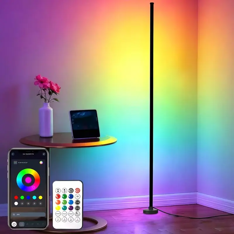 Smart RGB LED Corner Floor Lamp Music Rhythm Timing Remote Control Light for Living Room Bedroom Gaming Zone
Smart RGB LED Corner Floor Lamp Music Rhythm Timing Remote Control Light for Living Room Bedroom Gaming Zone
