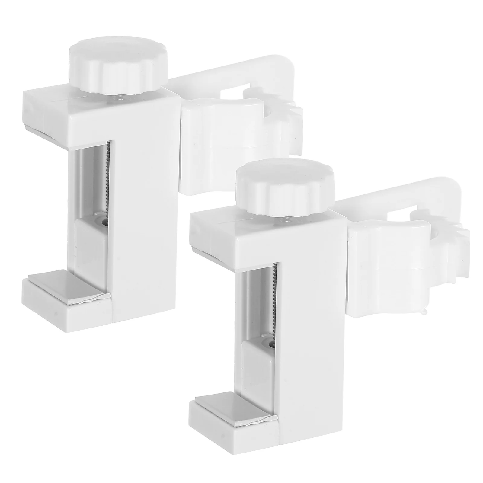 2pcs Adjustable Plastic Curtain Holders Clip On Brackets No Punch Fits Different Sizes Easy Installation Secure Hold For 
2pcs Adjustable Plastic Curtain Holders Clip On Brackets No Punch Fits Different Sizes Easy Installation Secure Hold For