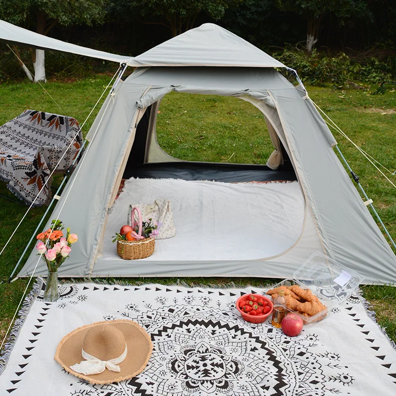 Tent Outdoor camping supplies Park outdoor picnic equipment Thickened rainproof portable folding simple tent
Tent Outdoor camping supplies Park outdoor picnic equipment Thickened rainproof portable folding simple tent