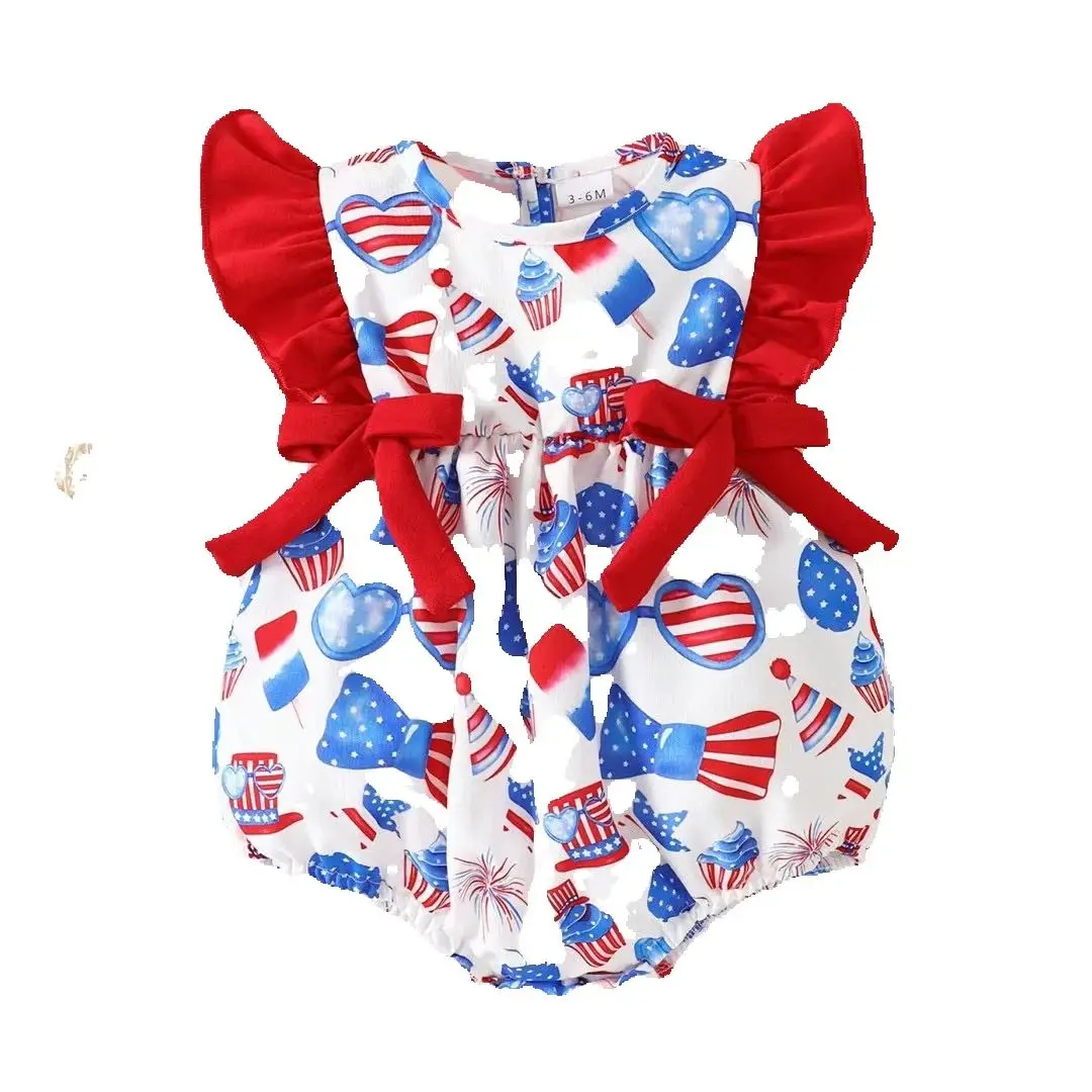 Newborn July 4th Romper Suspender Embroidery Flag Jumpsuit Toddler Kid Children Matching Girl Boy Stars Overall One-piece
Newborn July 4th Romper Suspender Embroidery Flag Jumpsuit Toddler Kid Children Matching Girl Boy Stars Overall One-piece