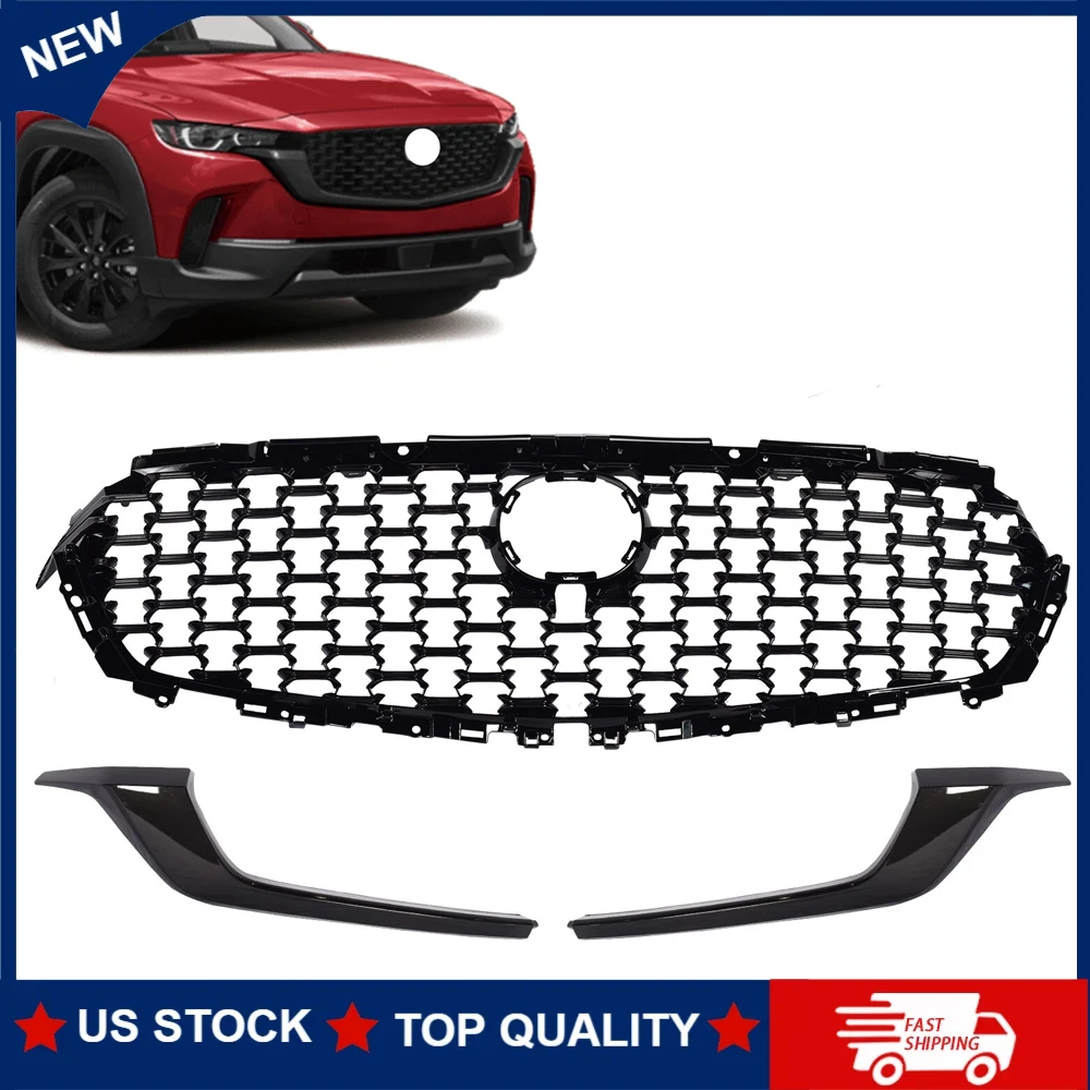 1Set New Quality Car Front Bumper Upper Grille Molding Trim Gloss Black VA4050710D For Mazda CX-50 2023-2024 Car Accessories
1Set New Quality Car Front Bumper Upper Grille Molding Trim Gloss Black VA4050710D For Mazda CX-50 2023-2024 Car Accessories