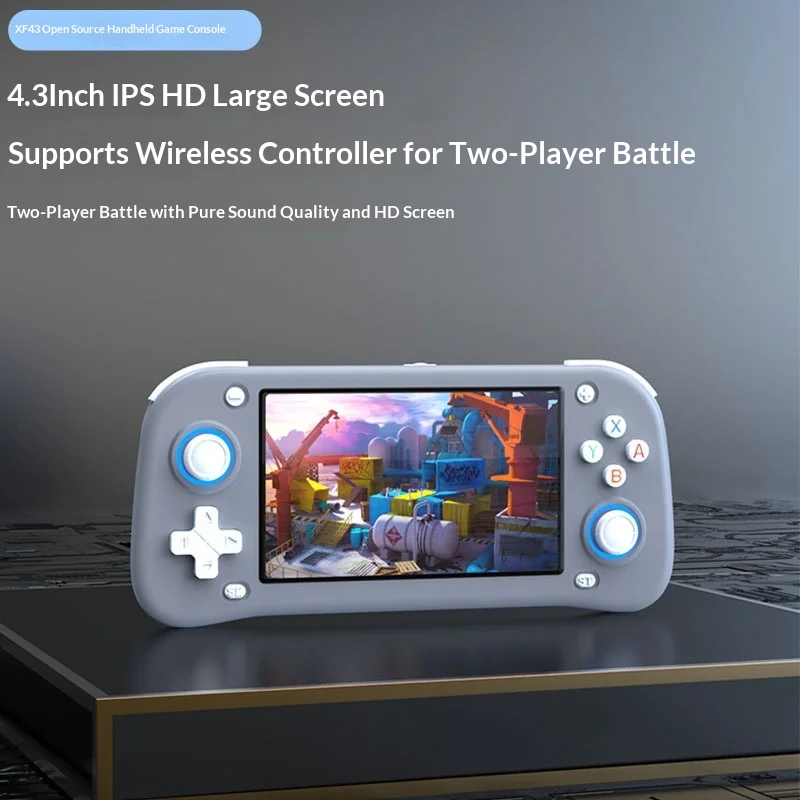 Портативная игровая консоль Xf43 с 4,3-дюймовым HD IPS-экраном, поддержкой более 30 эмуляторов, ретро-играми PSP, GBA, N64, аркадными играми, портативная, с выходом на домашний телевизор
Портативная игровая консоль Xf43 с 4,3-дюймовым HD IPS-экраном, поддержкой более 30 эмуляторов, ретро-играми PSP, GBA, N64, аркадными играми, портативная, с выходом на домашний телевизор