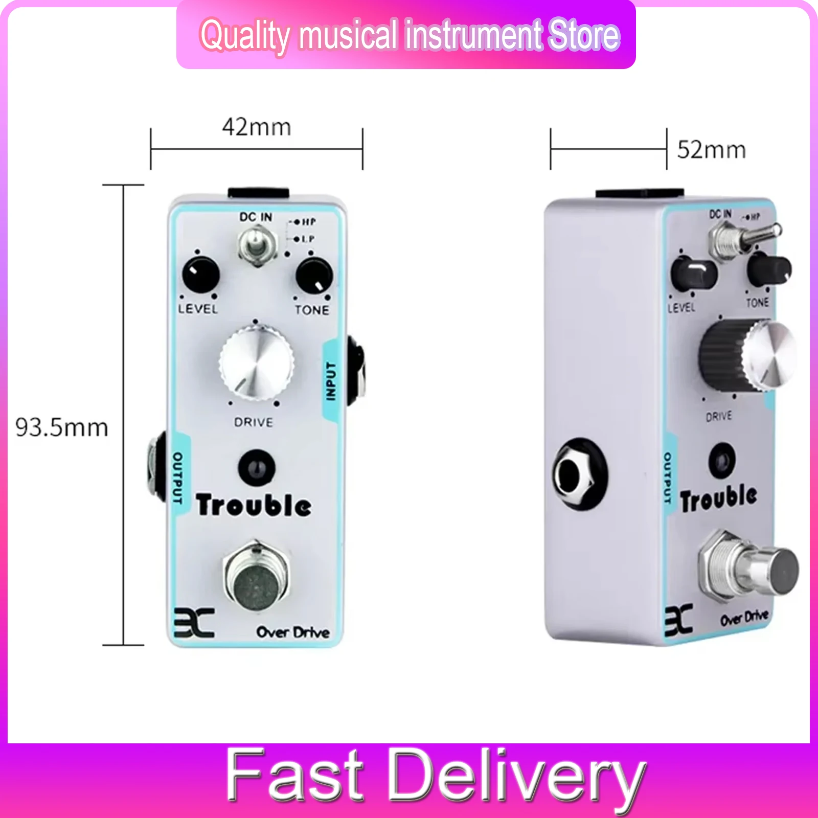 Педаль эффектов ENO TC16 Trouble Overdrive с функцией True Bypass, электронная ламповая дисторшн-педаль для электрогитары, комплектующие для гитарных эффектов
Педаль эффектов ENO TC16 Trouble Overdrive с функцией True Bypass, электронная ламповая дисторшн-педаль для электрогитары, комплектующие для гитарных эффектов