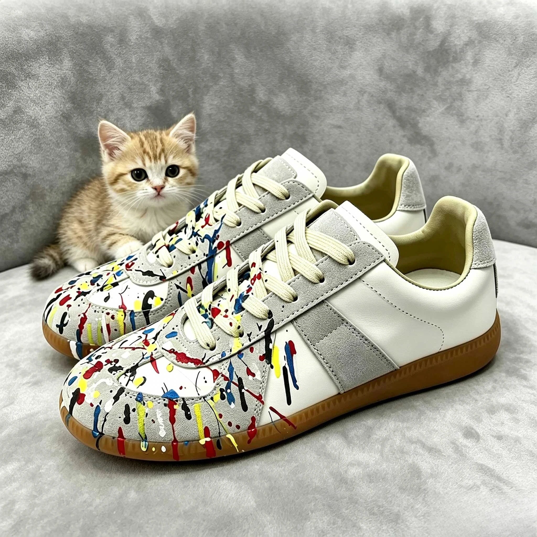 Brand Luxury Casual Derby Shoes Woman Men Leather Patchwork Round Toe Tennis Shoes Lover's Spring Lace-up Sneakers Shoes Male
Brand Luxury Casual Derby Shoes Woman Men Leather Patchwork Round Toe Tennis Shoes Lover's Spring Lace-up Sneakers Shoes Male