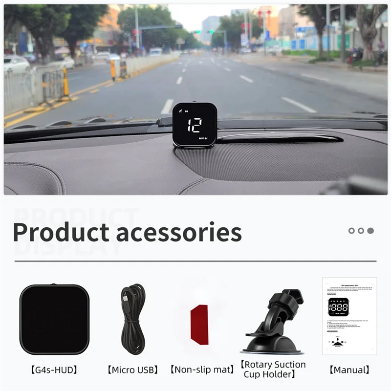 HUD Car Speedometer Timetable Speed Alarm GPS Head-Up Display Auto Electronic Accessories Fits All Cars
HUD Car Speedometer Timetable Speed Alarm GPS Head-Up Display Auto Electronic Accessories Fits All Cars