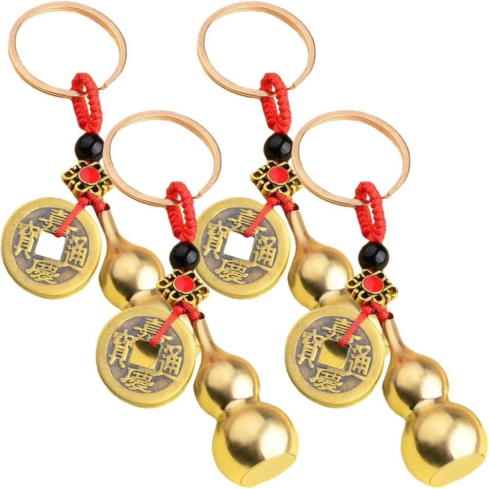4pcs Brass Gourd Keychain Decorative Hanging Pendant Vintage Feng Shui Chinese Style Lucky Wealth Security Gift Bag Backpack
4pcs Brass Gourd Keychain Decorative Hanging Pendant Vintage Feng Shui Chinese Style Lucky Wealth Security Gift Bag Backpack
