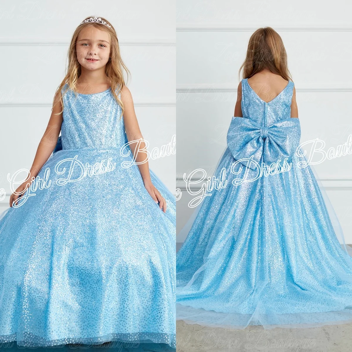 Customized Light Blue Flower Girl Dress for Wedding With Bow Floor Length Baby Girl First Communion Ball Birthday Party Gowns
Customized Light Blue Flower Girl Dress for Wedding With Bow Floor Length Baby Girl First Communion Ball Birthday Party Gowns