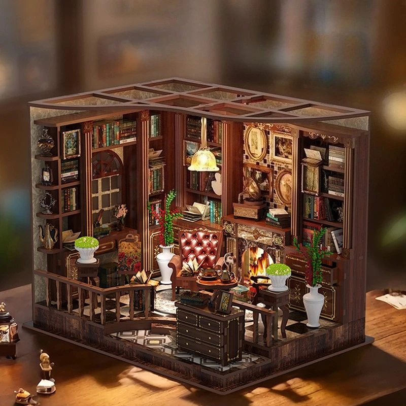 Miniature Bookstore 3D Wooden Puzzle Bookend DIY Handmade Assembly Adults Educational Brain Teaser Home Bookshelf Decor Gifts
Miniature Bookstore 3D Wooden Puzzle Bookend DIY Handmade Assembly Adults Educational Brain Teaser Home Bookshelf Decor Gifts