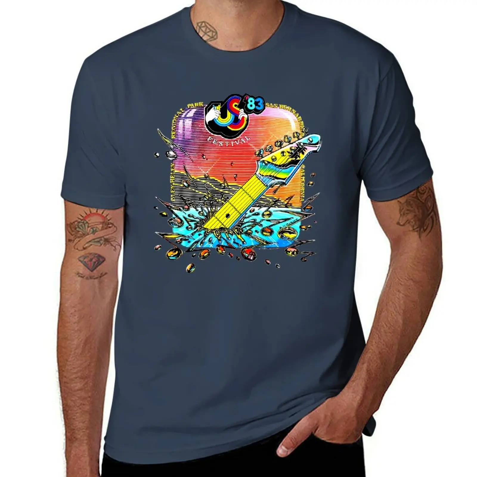 Original Us Festival 1983 Gift For Fans, For Men and Women T-Shirt All Match Basic Short Sleeve Top
Original Us Festival 1983 Gift For Fans, For Men and Women T-Shirt All Match Basic Short Sleeve Top