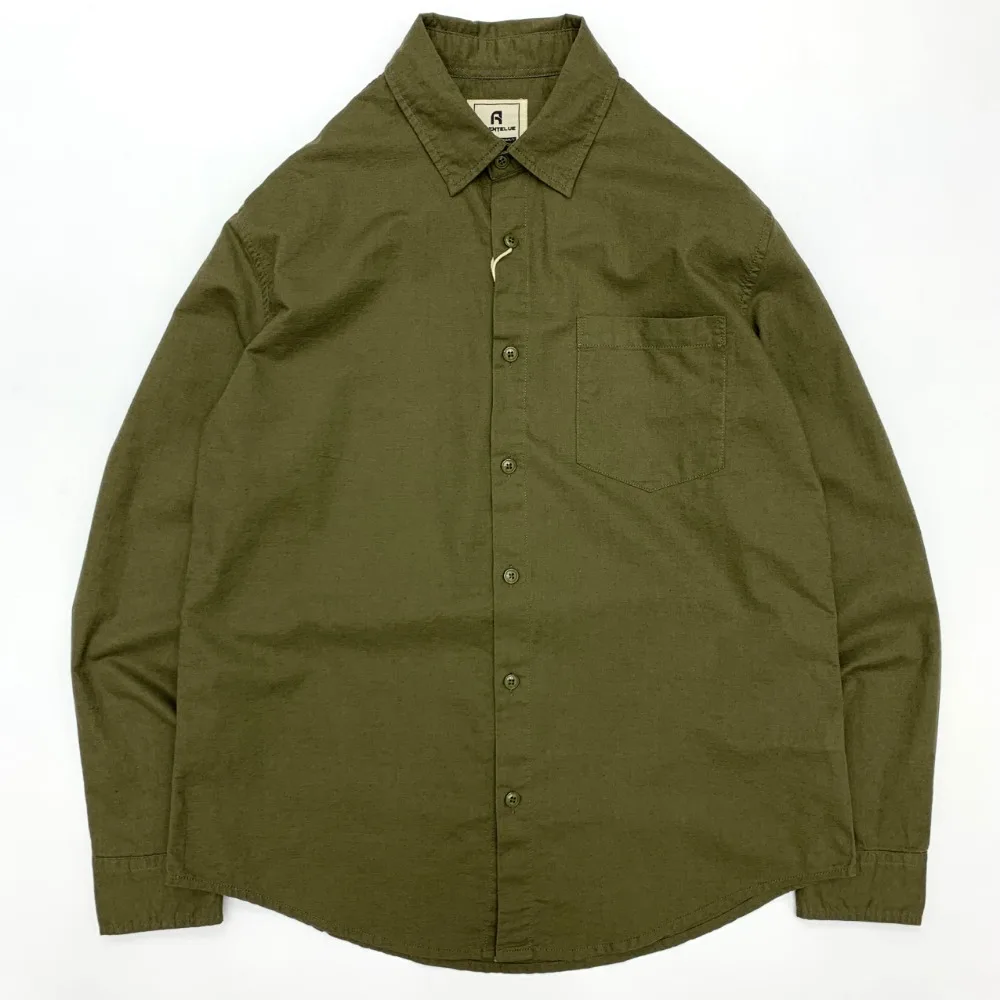 A men's cotton and linen blended retro and simple long-sleeved large-sized casual shirt
A men's cotton and linen blended retro and simple long-sleeved large-sized casual shirt