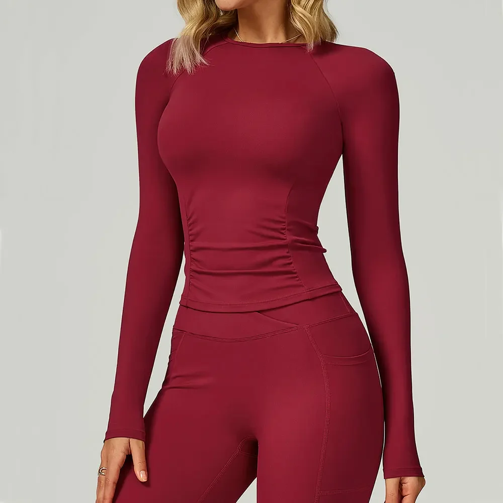 Women's Long Sleeve Top Yoga Shirts Running T-Shirt Workout Fitness Long Sleeve Gym Push Up Sports Top Sexy Training Crop Top
Women's Long Sleeve Top Yoga Shirts Running T-Shirt Workout Fitness Long Sleeve Gym Push Up Sports Top Sexy Training Crop Top