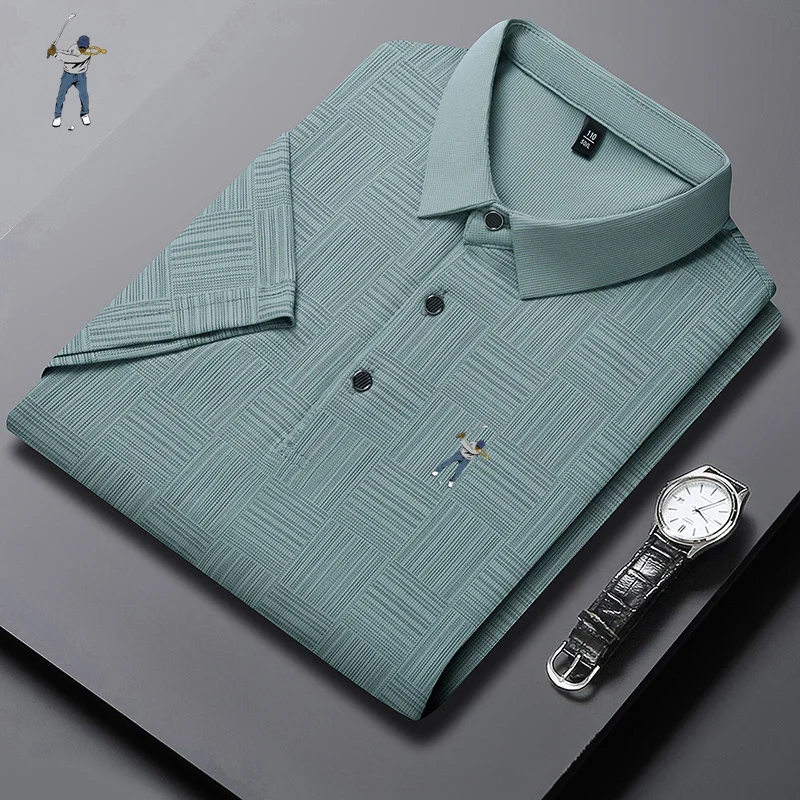 Summer Men's Golf Shirt High Quality Business Casual POLO Shirt Men's Fashion Sports Breathable Short Sleeve Tee Men's Golf Wear
Summer Men's Golf Shirt High Quality Business Casual POLO Shirt Men's Fashion Sports Breathable Short Sleeve Tee Men's Golf Wear