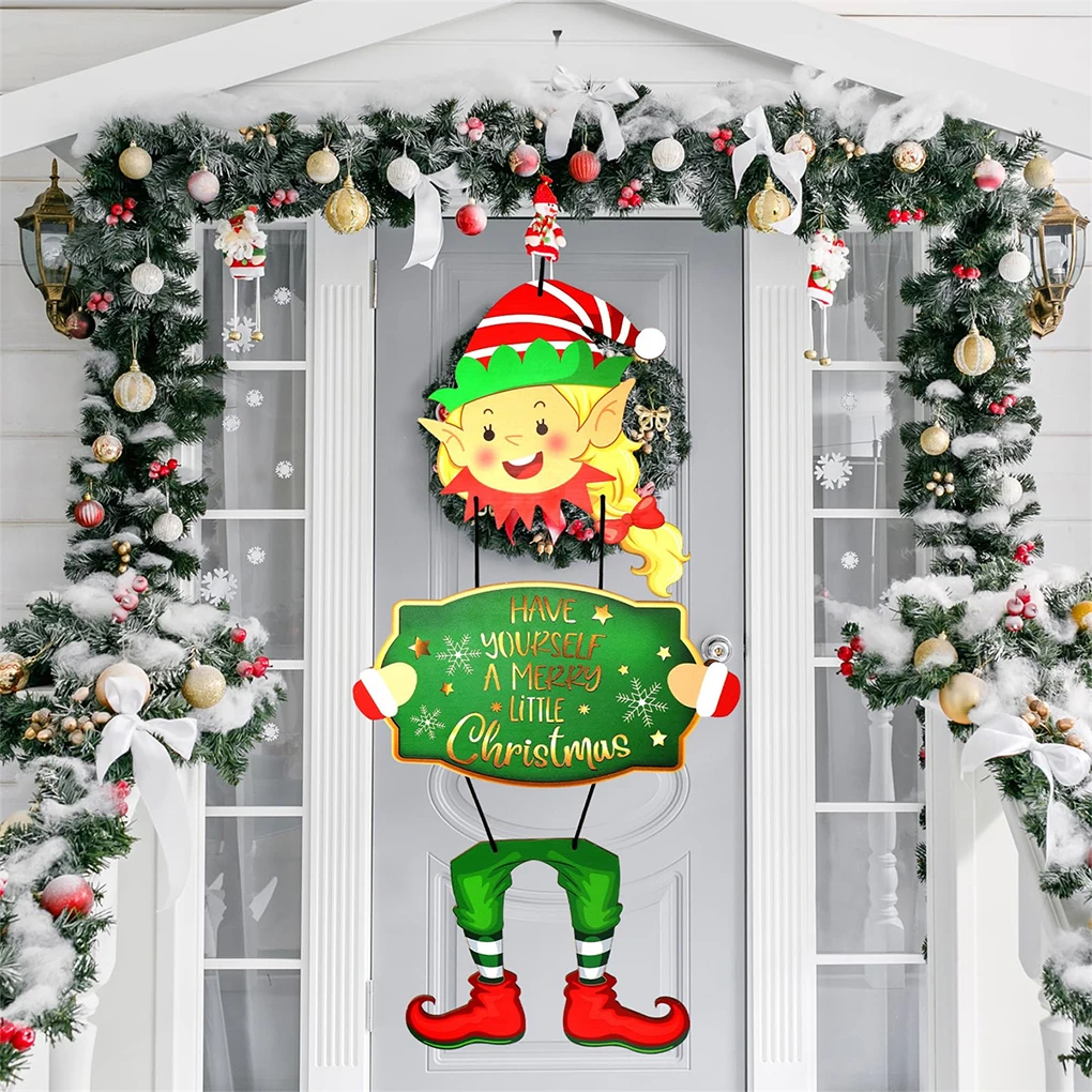 Cute Christmas Elf Girl Wooden Door Sign With LED Light Christmas Wooden Door Sign-Lovely Merry
Cute Christmas Elf Girl Wooden Door Sign With LED Light Christmas Wooden Door Sign-Lovely Merry