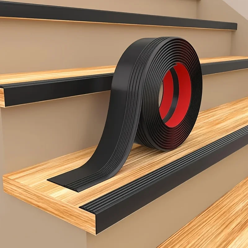 YITAPE Thick Self-Adhesive PVC Stair Nosing Strip, Right Angle Edge Trim for Stair Edge Decoration & Anti-Slip Protection
YITAPE Thick Self-Adhesive PVC Stair Nosing Strip, Right Angle Edge Trim for Stair Edge Decoration & Anti-Slip Protection
