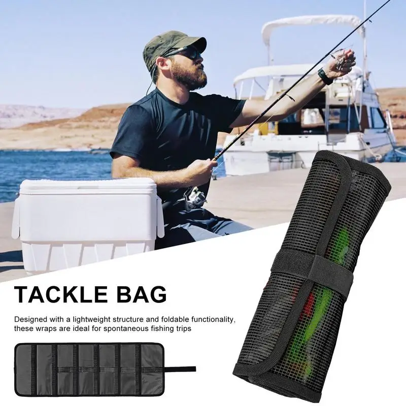 Tackle Bag Roll Up Fishing Lure Wrap Waterproof Portable Foldable Pouch for Anglers Storage Boat Trips Beginner Husband Kayak
Tackle Bag Roll Up Fishing Lure Wrap Waterproof Portable Foldable Pouch for Anglers Storage Boat Trips Beginner Husband Kayak