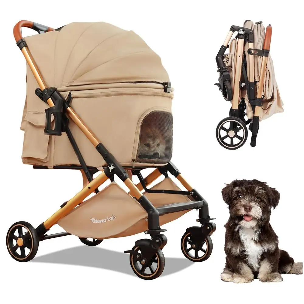 Pet Stroller with One-Click Folding & Storage Basket, for Small and Medium Dogs Up to 44lbs, Secure Zip Mesh Entry, Breathable &
Pet Stroller with One-Click Folding & Storage Basket, for Small and Medium Dogs Up to 44lbs, Secure Zip Mesh Entry, Breathable &