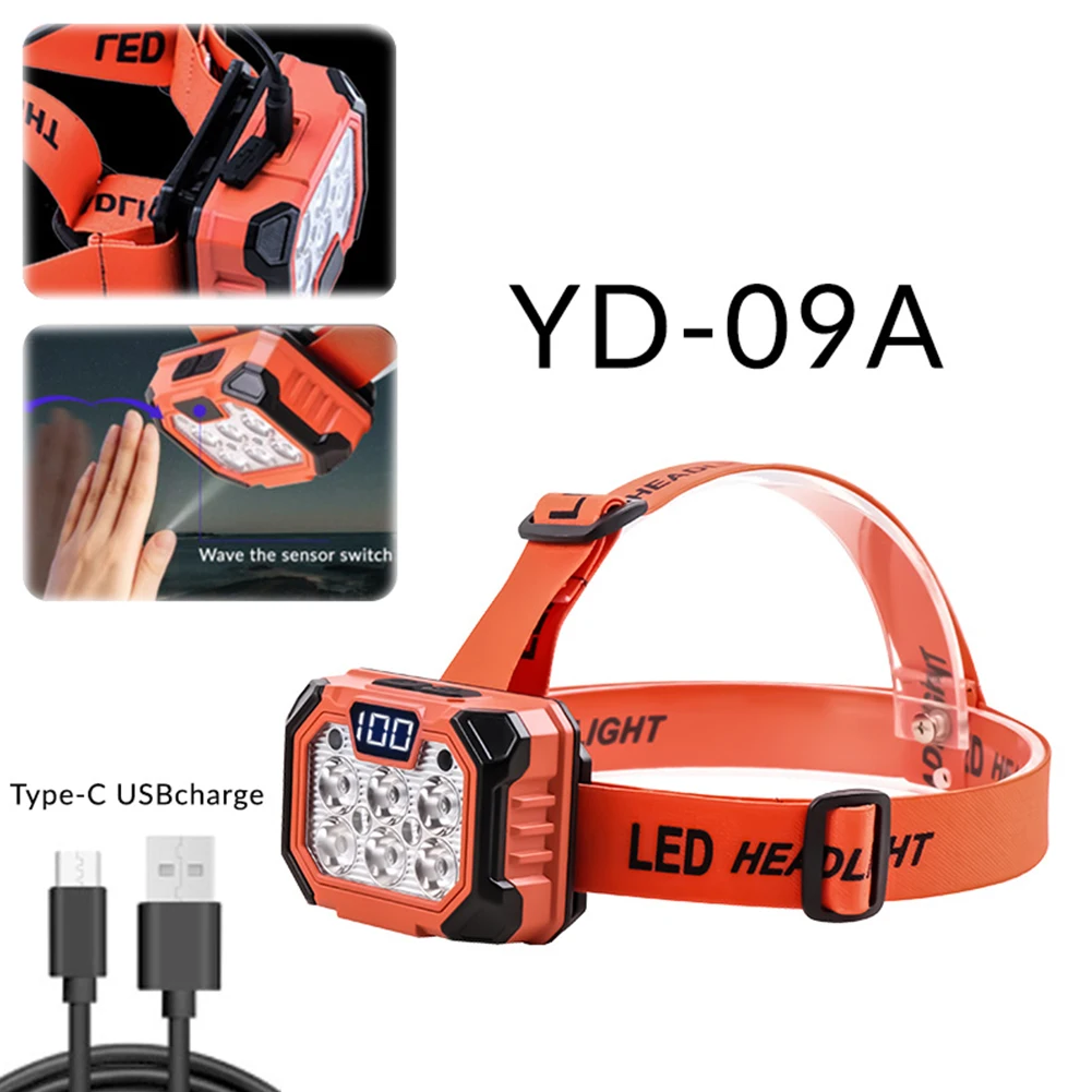 Induction Headlamp Motion Sensor Outdoor Head Flashlight Power Display Powerful Headlight Torch for Outdoor Camping Running
Induction Headlamp Motion Sensor Outdoor Head Flashlight Power Display Powerful Headlight Torch for Outdoor Camping Running