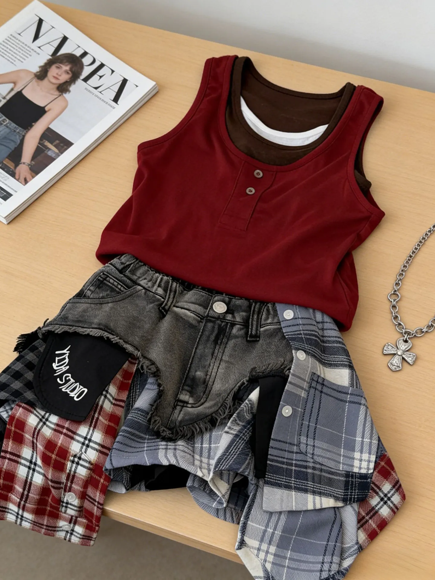 Unique Plaid Denim Skirt for Girls mid Waist Elastic Waist Spring Summer Fashionable Clothing Kids' Dresses And Skirts
Unique Plaid Denim Skirt for Girls mid Waist Elastic Waist Spring Summer Fashionable Clothing Kids' Dresses And Skirts