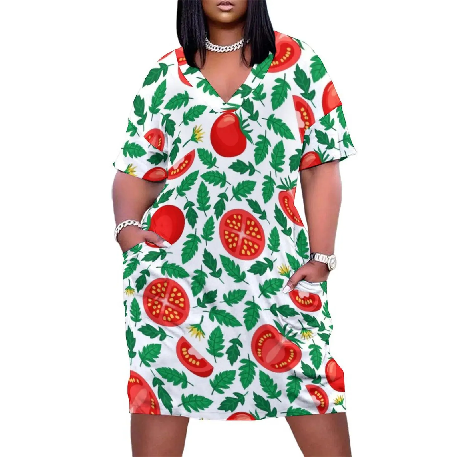 Tomato pattern Loose Pocket Dress Summer dresses for women luxury evening dresses for women 2025 dresses for woman 2025
Tomato pattern Loose Pocket Dress Summer dresses for women luxury evening dresses for women 2025 dresses for woman 2025