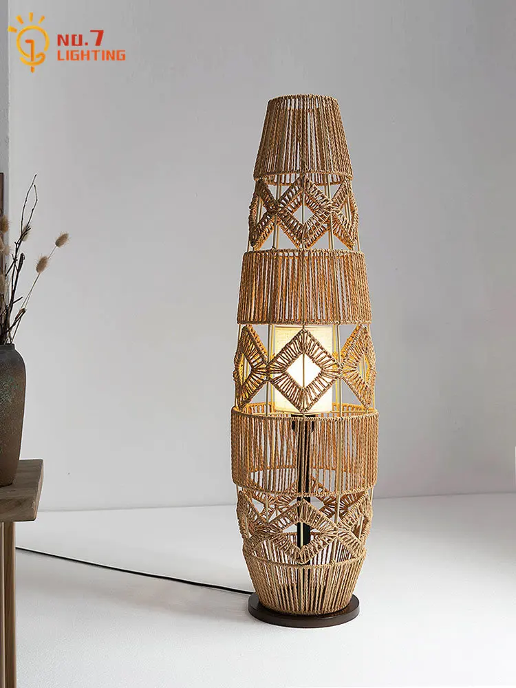 Японский напольный светильник Wabi-sabi из ротанга, плетеной пеньковой веревки, дизайнерская лампа E27, ручная вязка, искусство Зен, фотосессия, учебный бар
Японский напольный светильник Wabi-sabi из ротанга, плетеной пеньковой веревки, дизайнерская лампа E27, ручная вязка, искусство Зен, фотосессия, учебный бар