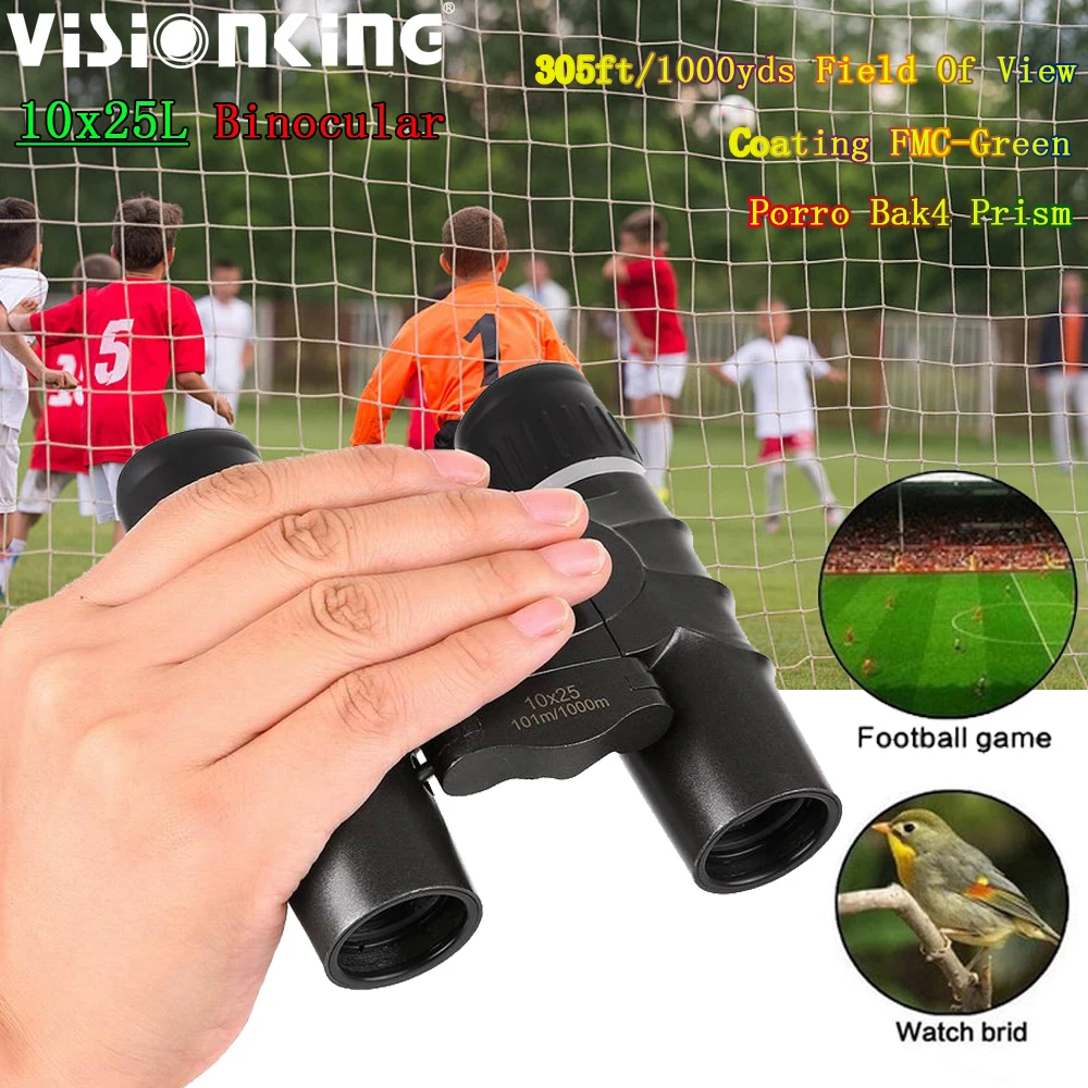 Visionking Lightweigh 10x25 Porro Binoculars Extend Long Range Outdoor Sports Birdwatching Camping Tourism Bak4 Telescope Scope
Visionking Lightweigh 10x25 Porro Binoculars Extend Long Range Outdoor Sports Birdwatching Camping Tourism Bak4 Telescope Scope