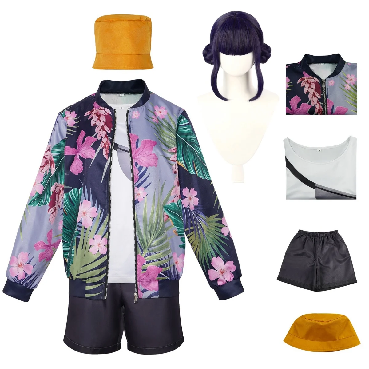 KPop Demon Hunters Huntrix Zoey Cosplay Costume Woman Floral Pattern Jacket Anime Movie Character Full Set Clothes Party Outfits
KPop Demon Hunters Huntrix Zoey Cosplay Costume Woman Floral Pattern Jacket Anime Movie Character Full Set Clothes Party Outfits