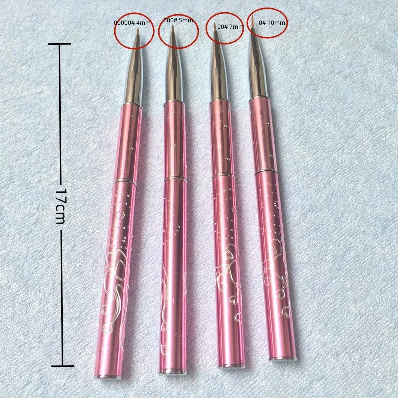 Nail Art Dotting Brush UV Gel Carving Pen Liquid Powder 100% Kolinsky Manicure Tools 0# 00# 000# 0000#,total 4pcs/set New Arriva
Nail Art Dotting Brush UV Gel Carving Pen Liquid Powder 100% Kolinsky Manicure Tools 0# 00# 000# 0000#,total 4pcs/set New Arriva