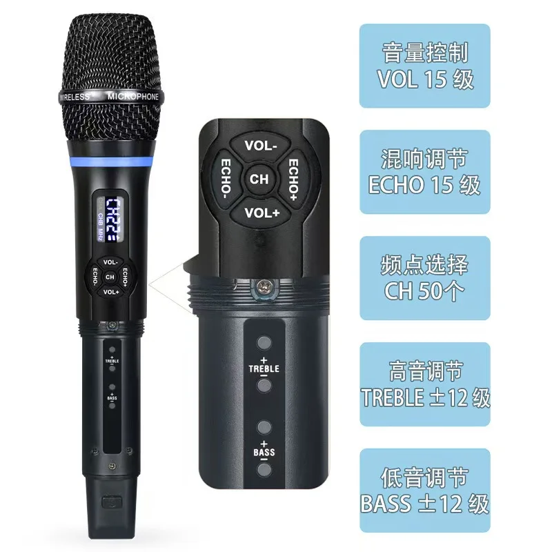 Ten items TLF Xtuga New Arrival 2-in-1 Echo Treble Bass BT Microphone Dynamic Microphone Universal Handheld UHF Wireless Recharg
Ten items TLF Xtuga New Arrival 2-in-1 Echo Treble Bass BT Microphone Dynamic Microphone Universal Handheld UHF Wireless Recharg