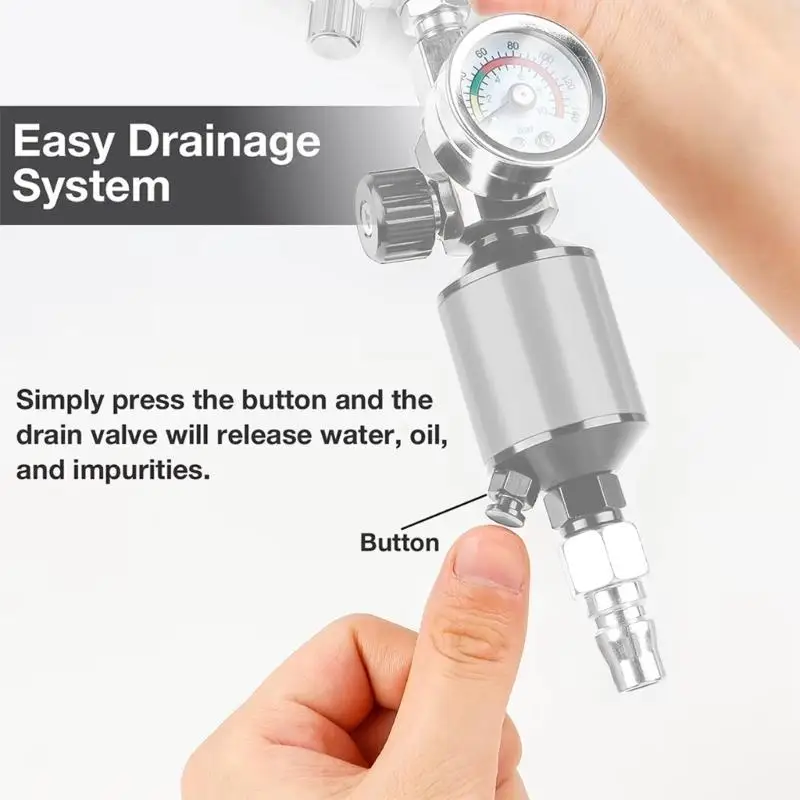 652F распылители, клапаны давления, регулятор давления с фильтром для масла и воды, домашняя краска
652F распылители, клапаны давления, регулятор давления с фильтром для масла и воды, домашняя краска