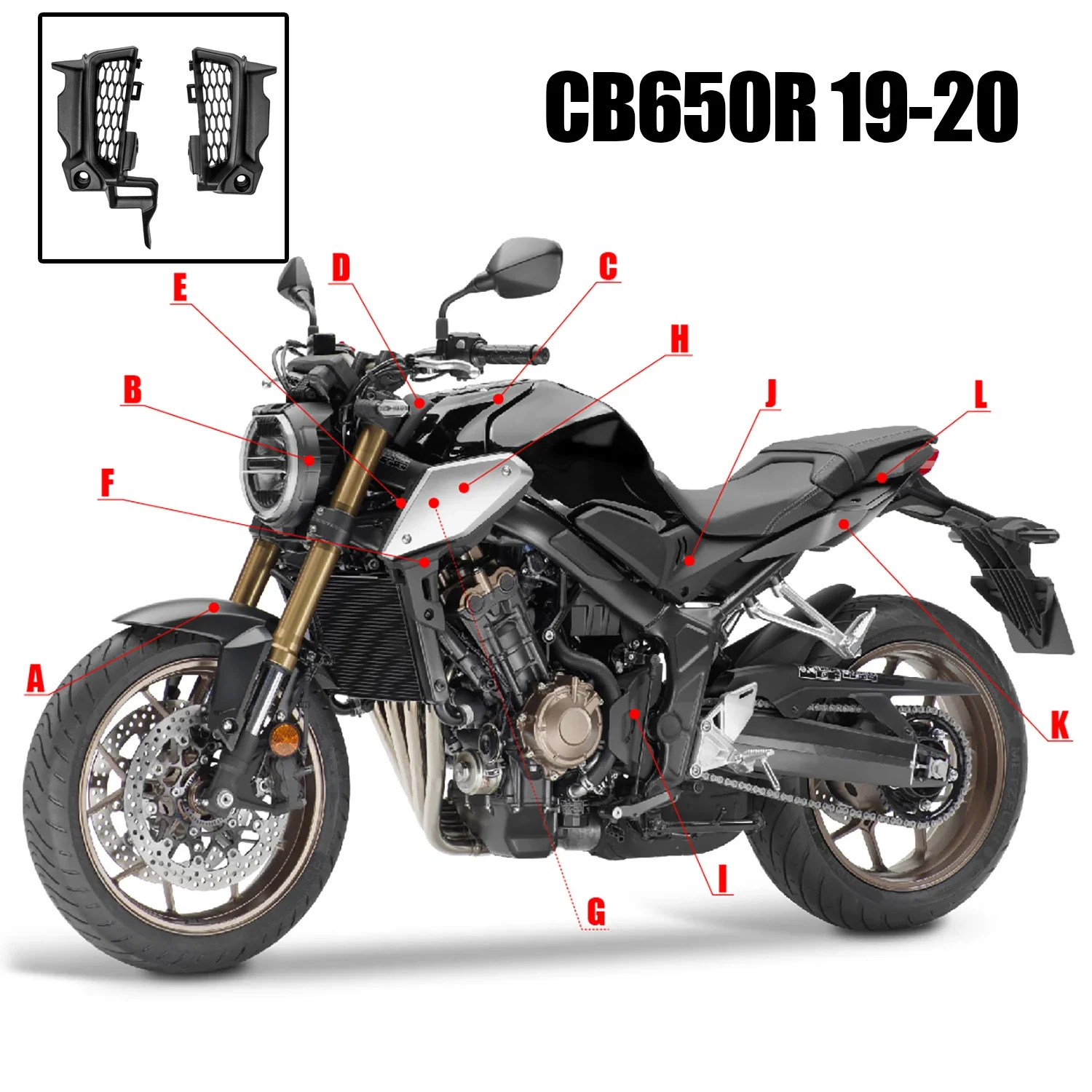 For Honda CB650R CB 650R CB 650 R 2019 2020 2021 2022 Unpainted Fresh Air intake Cover Mesh Grill Motorcycle Accessories
For Honda CB650R CB 650R CB 650 R 2019 2020 2021 2022 Unpainted Fresh Air intake Cover Mesh Grill Motorcycle Accessories
