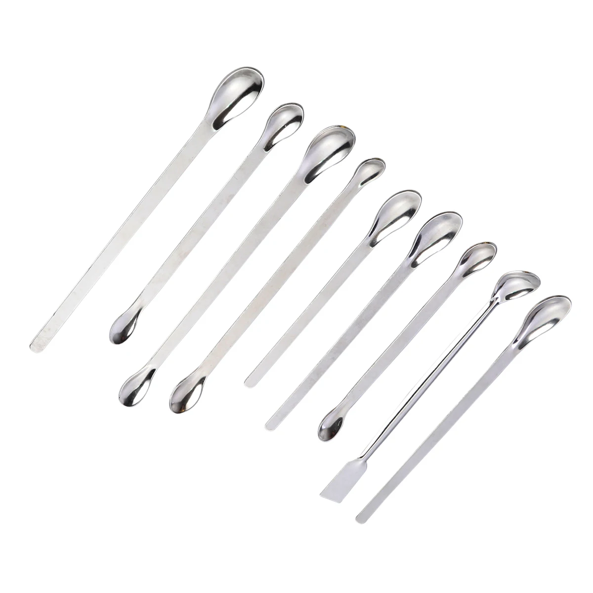 9 in 1 Stainless Steel Thickened Spoons Measuring Tools Lab Mixing Scoop Powder Granule Solid Chemistry Teaching
9 in 1 Stainless Steel Thickened Spoons Measuring Tools Lab Mixing Scoop Powder Granule Solid Chemistry Teaching