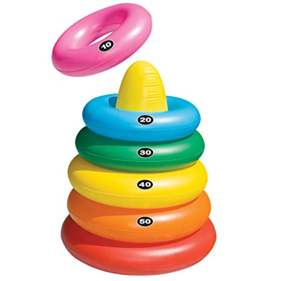 Giant Ring Toss Game for outdoor parties durable plastic rings multicolor set 46-3/4in x 54in playing area with stable base and
Giant Ring Toss Game for outdoor parties durable plastic rings multicolor set 46-3/4in x 54in playing area with stable base and
