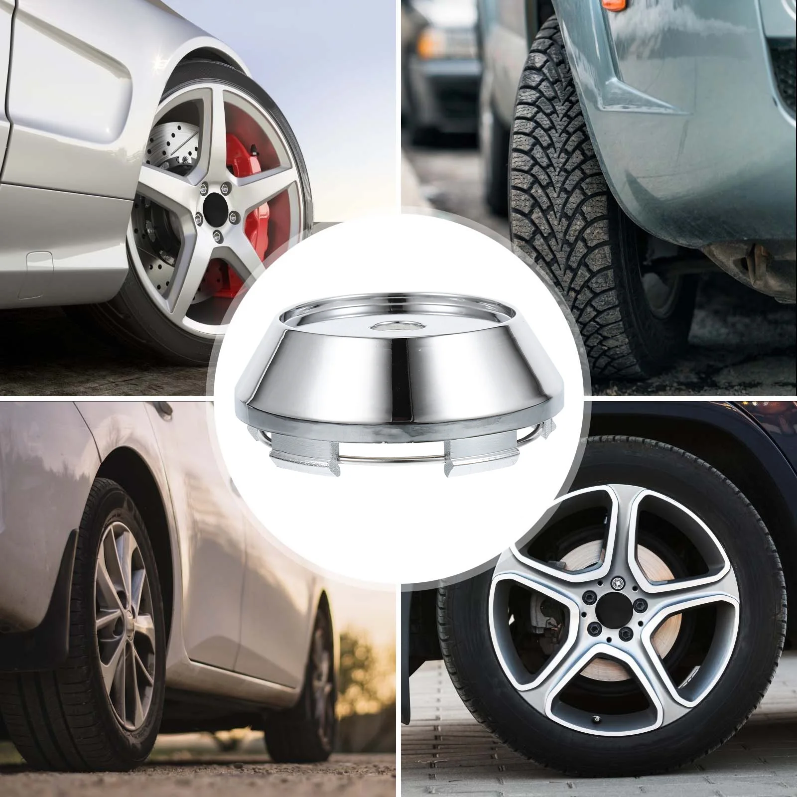 4pcs Wheel Hub Center Caps Durable Plastic Smooth Precision Water Resistant Car Rim Cover Accessories Silver Replacement
4pcs Wheel Hub Center Caps Durable Plastic Smooth Precision Water Resistant Car Rim Cover Accessories Silver Replacement