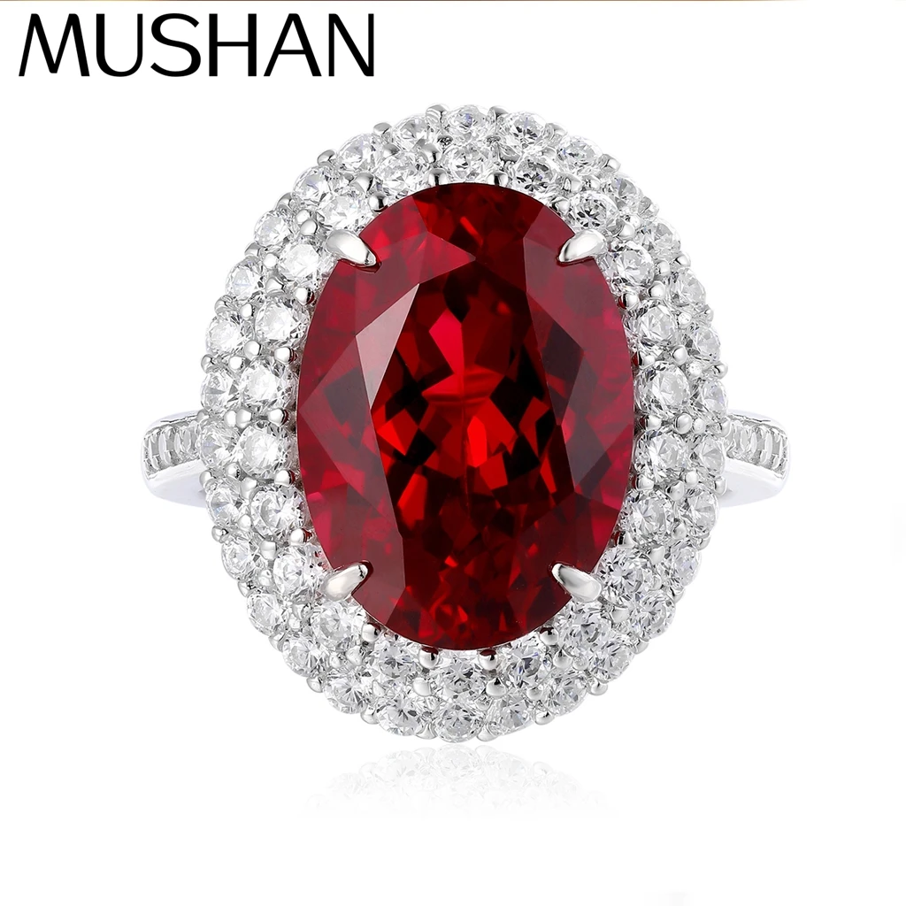 MUSHAN Custom Jewelry 925 Sterling Silver Ring Lab Red Sapphire Asscher Bridal Ring for Women 18K Gold Plated GRC Bridal Rings
MUSHAN Custom Jewelry 925 Sterling Silver Ring Lab Red Sapphire Asscher Bridal Ring for Women 18K Gold Plated GRC Bridal Rings