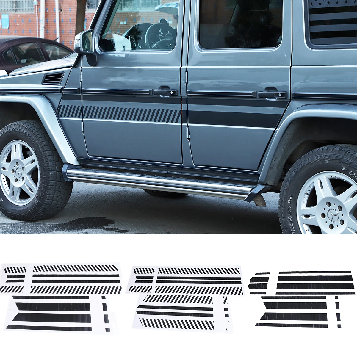 Для Mercedes-Benz G Class W463 2007-2018 ПВХ материал кузов автомобиля дверь полоса тянущийся цветок декоративная пленка наклейка автомобильные аксессуары
Для Mercedes-Benz G Class W463 2007-2018 ПВХ материал кузов автомобиля дверь полоса тянущийся цветок декоративная пленка наклейка автомобильные аксессуары