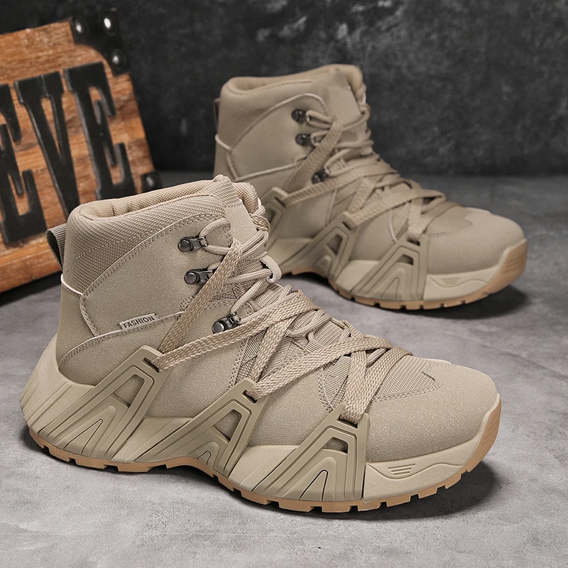 Модные уличные мужские походные ботинки, нескользящие мужские треккинговые ботинки для пустыни, удобные рабочие ботинки на платформе, мужские botas de hombre
Модные уличные мужские походные ботинки, нескользящие мужские треккинговые ботинки для пустыни, удобные рабочие ботинки на платформе, мужские botas de hombre
