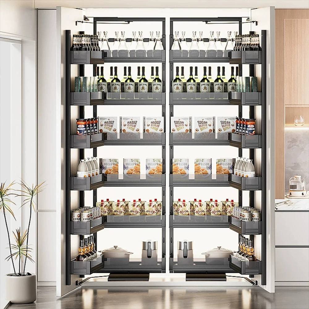 Kitchen Cabinet Monster Pull-out Basket Dining Table High Open Door Type Linkage Multi-layer Storage Snack Slide Out Basket
Kitchen Cabinet Monster Pull-out Basket Dining Table High Open Door Type Linkage Multi-layer Storage Snack Slide Out Basket