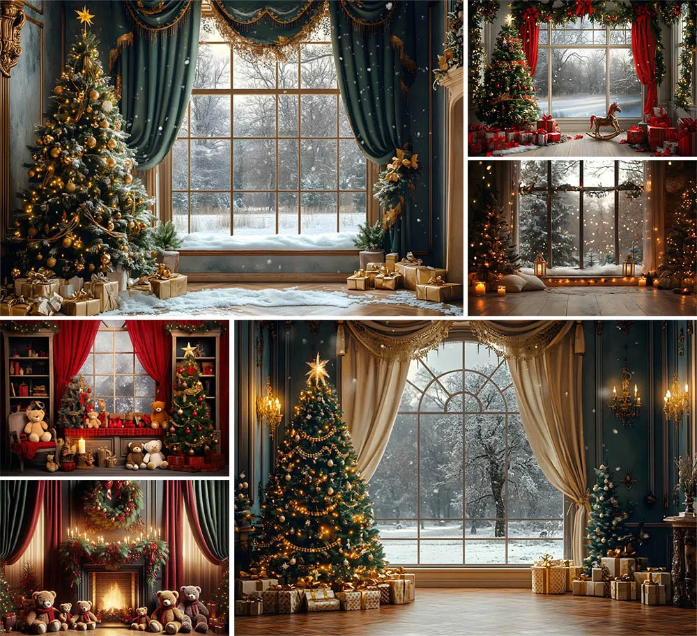 Mehofond Photography Backdrop Indoor Curtain Family Portrait Window Red Curtains Gift Xmas Tree Horse Decor Photo Background
Mehofond Photography Backdrop Indoor Curtain Family Portrait Window Red Curtains Gift Xmas Tree Horse Decor Photo Background