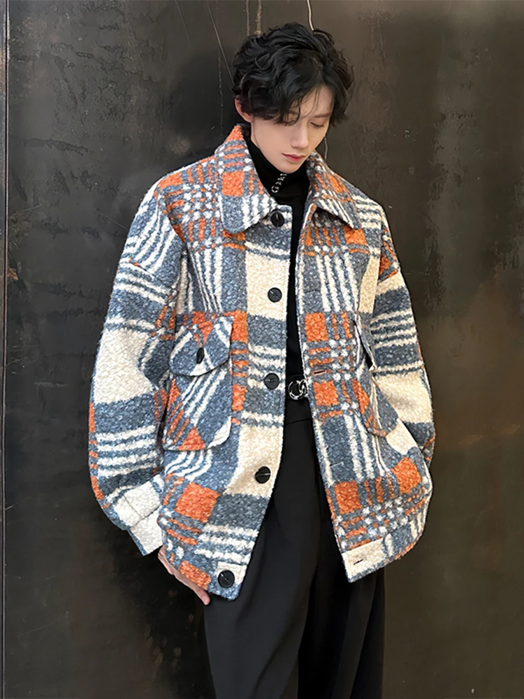 Thiened ort Plaid Woolen Coat Men's Winter Faionable Design Casual Sle Cotton Polyester Blend Warm Windproof Jaet
Thiened ort Plaid Woolen Coat Men's Winter Faionable Design Casual Sle Cotton Polyester Blend Warm Windproof Jaet