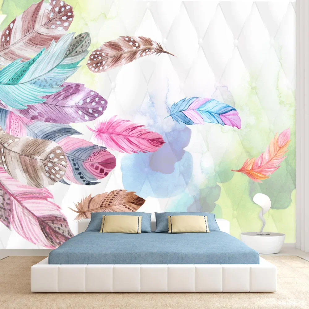 Современные самоклеящиеся обои для гостиной, декоративные панели для дома, геометрический рисунок «Перья», фреска
Современные самоклеящиеся обои для гостиной, декоративные панели для дома, геометрический рисунок «Перья», фреска