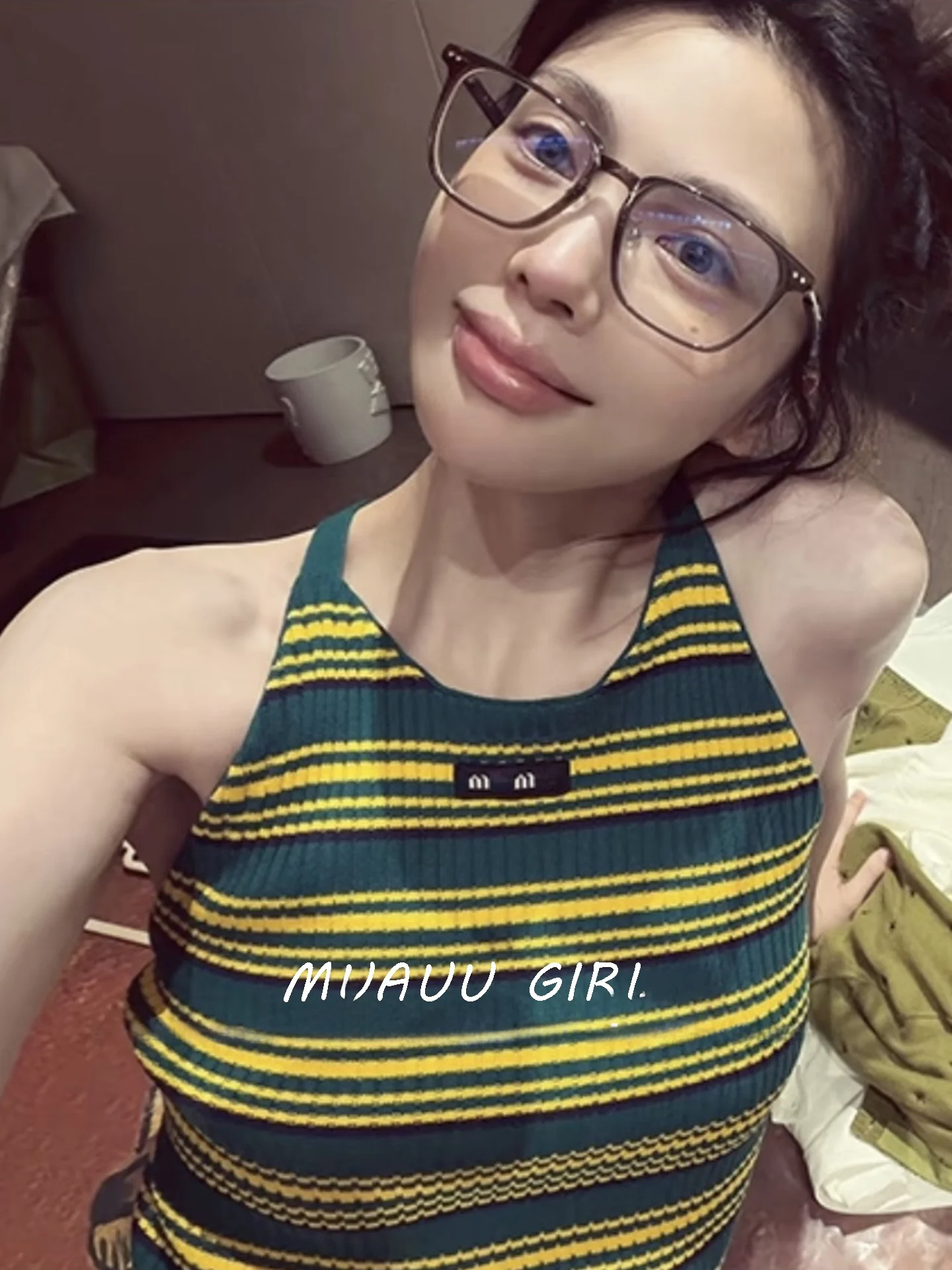 MUAUU GIRL 327 Street Style Striped Knitted Tube Top Women's Vest Neck Hanging Travel Outfit Thin Cotton Short Length
MUAUU GIRL 327 Street Style Striped Knitted Tube Top Women's Vest Neck Hanging Travel Outfit Thin Cotton Short Length