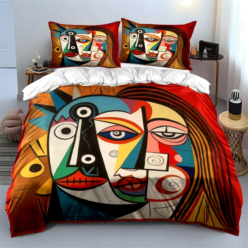 "Abstract Art Three-Piece Set" kid's and adults' bedroom decor, Exquisite three-piece bedding set gift
"Abstract Art Three-Piece Set" kid's and adults' bedroom decor, Exquisite three-piece bedding set gift