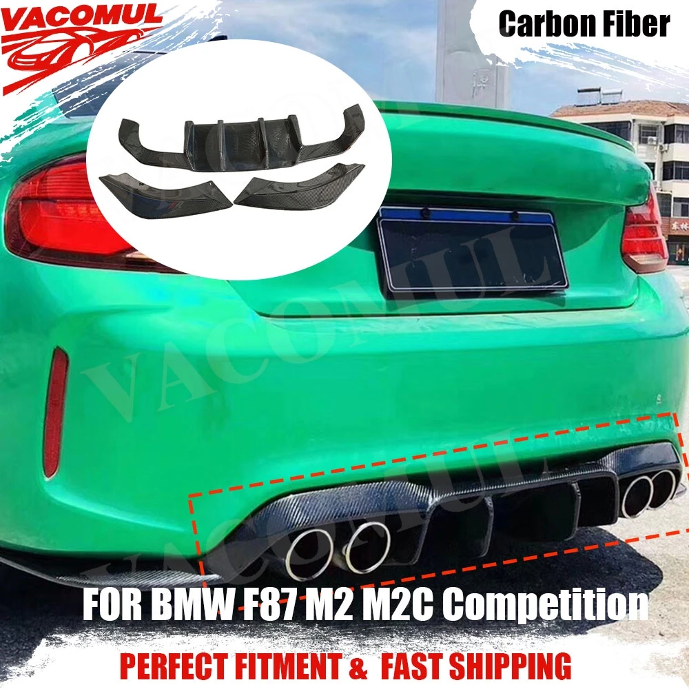 VACOMUL Carbon Fiber Rear Diffuser Lip for BMW F87 M2 M2C Competition 2016-2018 Car Rear Bumper Diffuser Lip Spoiler Splitters
VACOMUL Carbon Fiber Rear Diffuser Lip for BMW F87 M2 M2C Competition 2016-2018 Car Rear Bumper Diffuser Lip Spoiler Splitters