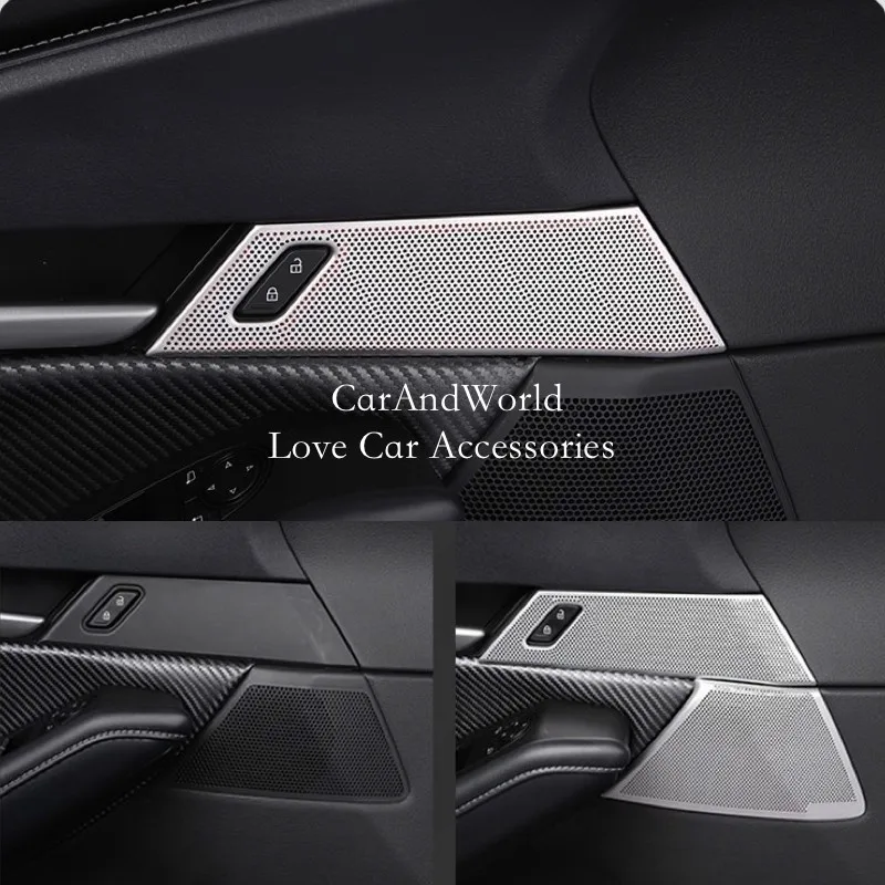 Stainless Front Rear Door Speaker Frame Cover A Pillar Trumpet Trims Car Interior Accessories For Mazda CX-30 CX30 2020-2025
Stainless Front Rear Door Speaker Frame Cover A Pillar Trumpet Trims Car Interior Accessories For Mazda CX-30 CX30 2020-2025