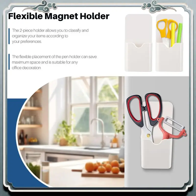 Premium Magnetic Marker Holder, Pen Holder For Whiteboard Or Fridge, Magnet Pencil Cup For School, Office, Home 2 Pack
Premium Magnetic Marker Holder, Pen Holder For Whiteboard Or Fridge, Magnet Pencil Cup For School, Office, Home 2 Pack