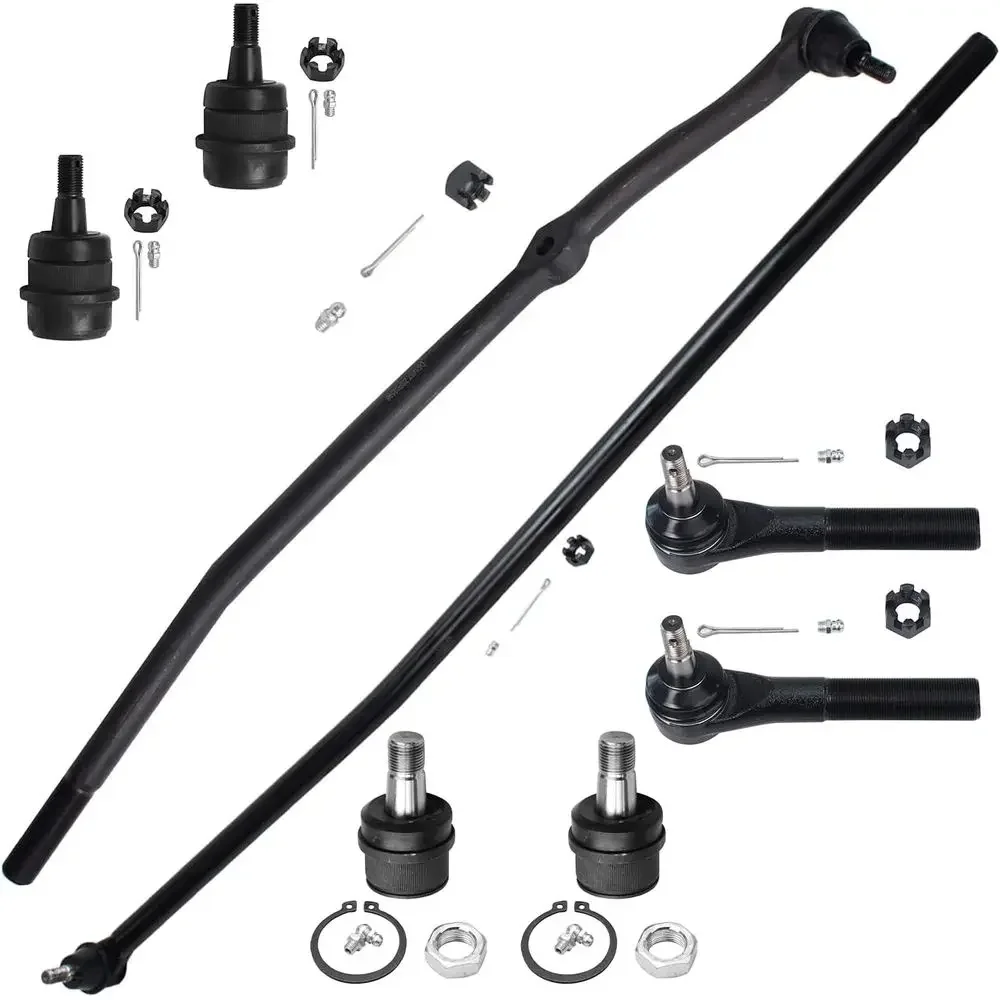 1998-1999 1500 4WD Suspension Kit: Tie Rod Ends, Steering Drag Link, Upper & Lower Ball Joints Replacement
1998-1999 1500 4WD Suspension Kit: Tie Rod Ends, Steering Drag Link, Upper & Lower Ball Joints Replacement