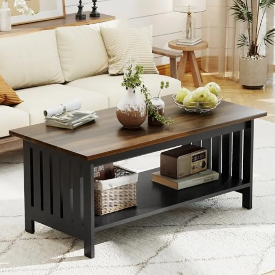 39.4" Farmhouse Coffee Table - Coffee Tables for Living Room, Small Coffee Table with Storage, Center Table for Living Room, Be
39.4" Farmhouse Coffee Table - Coffee Tables for Living Room, Small Coffee Table with Storage, Center Table for Living Room, Be